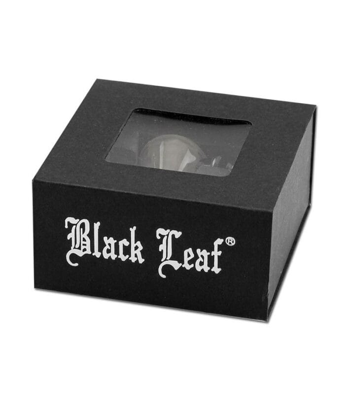 'Black-Leaf'-Glaskunstkopf-Punkte-petrolblau-ns19-3.jpg