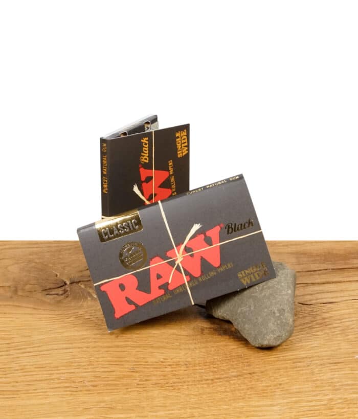 RAW Black Papers Single Wide Double Verpackung